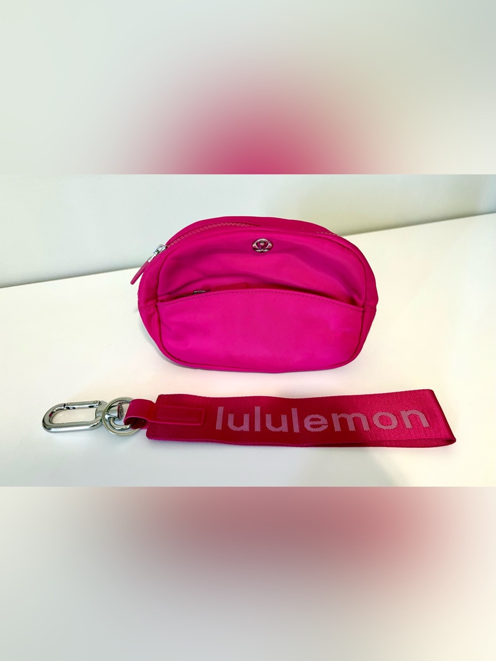 Lululemon City Essentials Pouch and keychain